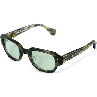 Polar Skate Co x Sun Buddies Pyle Sunglasses Violet Green