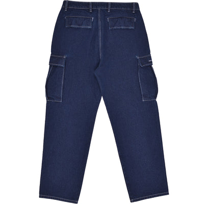 Pop Trading Company Cargo Pants Rinsed Denim