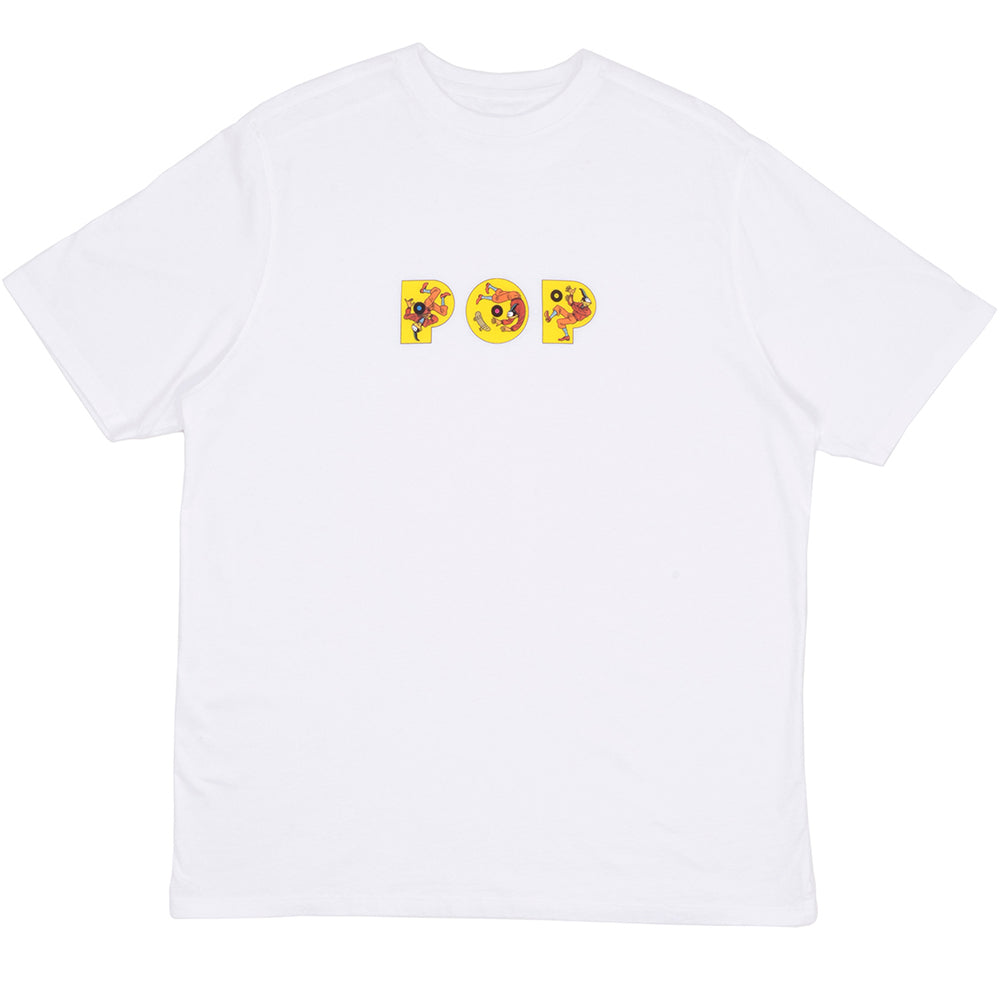 Pop Trading Company Joost Swarte Logo T Shirt White