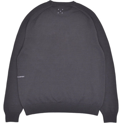 Pop Trading Company Miffy Applique Knitted Crewneck Grey
