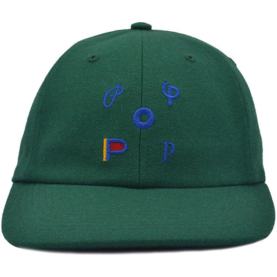 Pop Trading Company Parra Six Panel Hat Dark Green