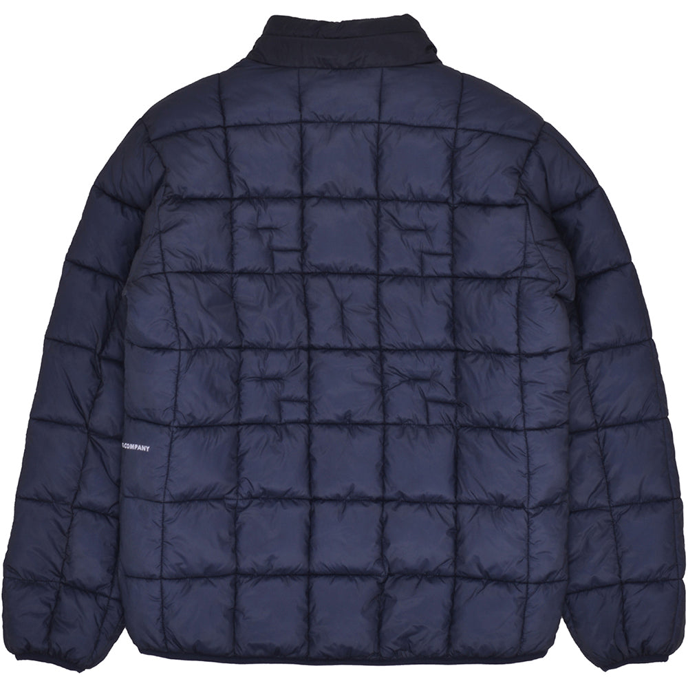 Pop Trading Company Quilted Reversible Puffer Jacket Navy/Drizzle