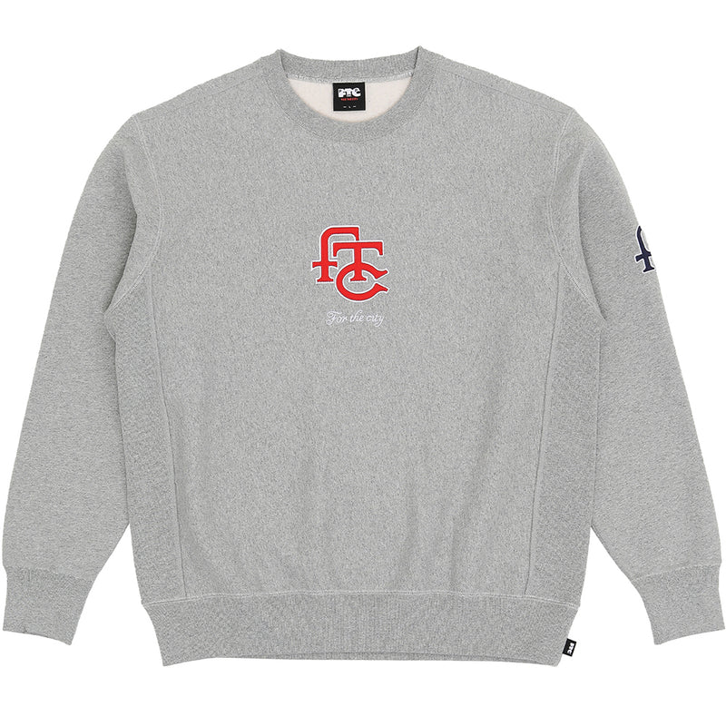 Pop Trading Company x FTC Crewneck Sweat Heather Grey