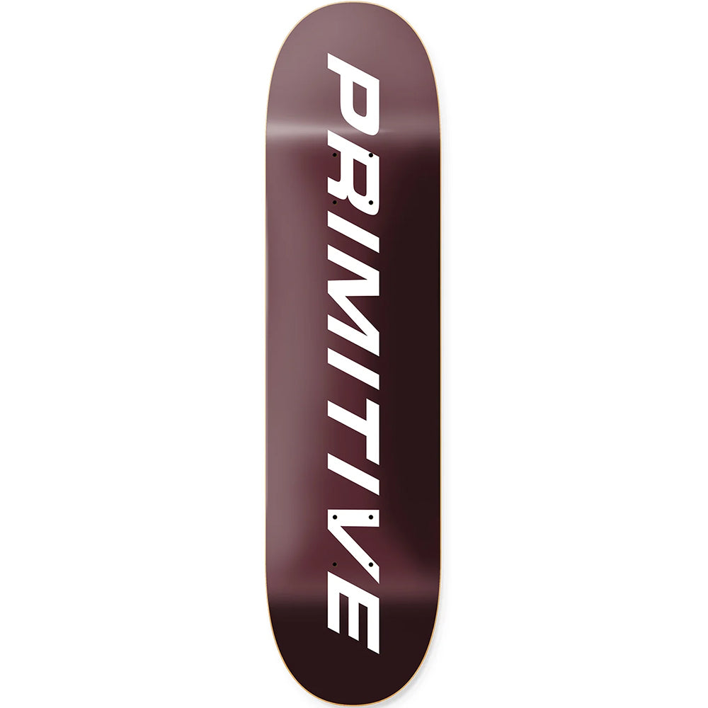 Primitive Euro Slant Core Skateboard Deck Burgundy 8.25"