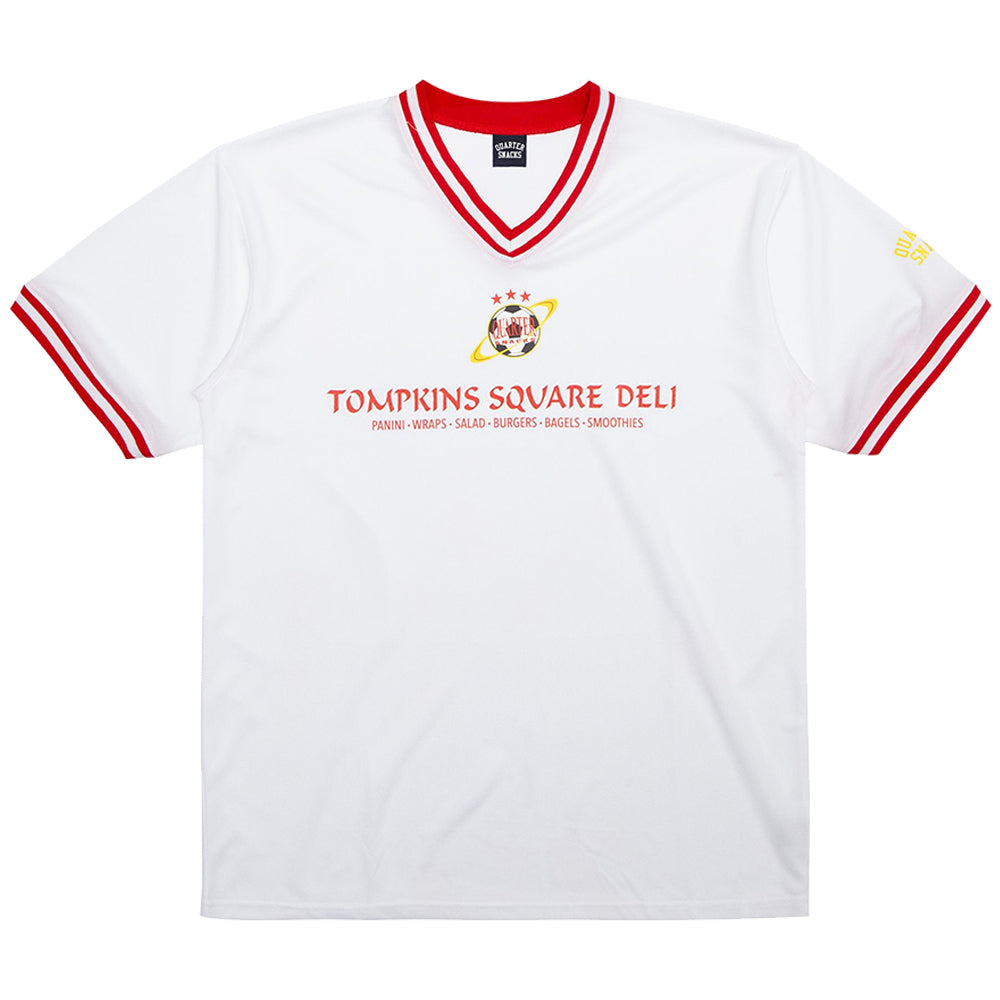 Quartersnacks Deli Squad Soccer Jersey White