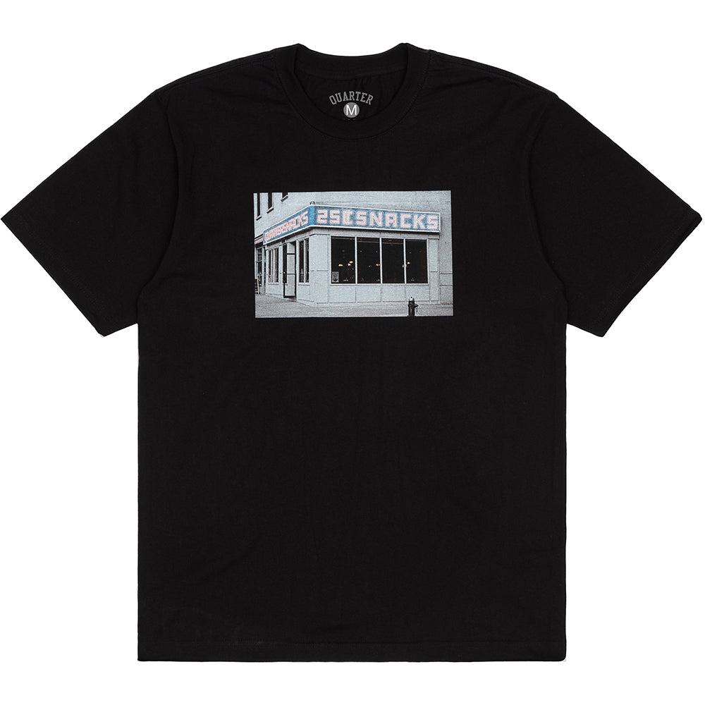 Quartersnacks Diner Tee Black