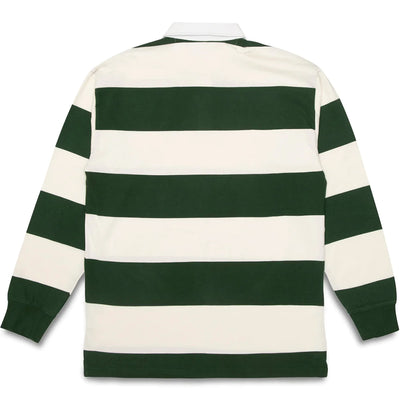 Quartersnacks Globe Rugby Green/Cream Stripe