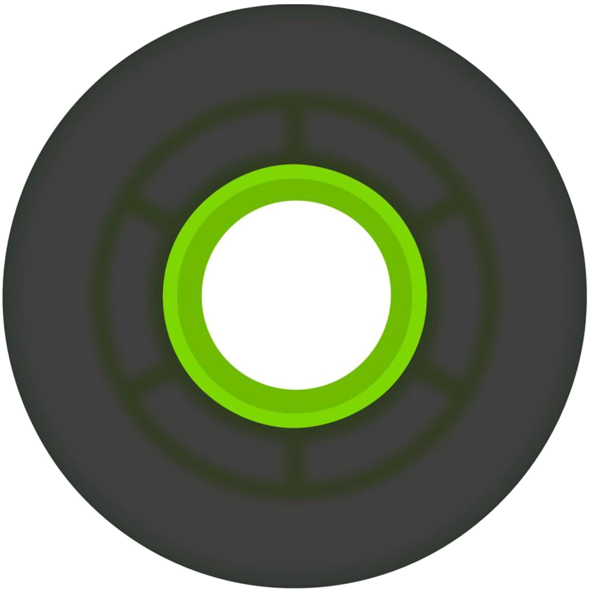 Ricta Clouds Transparent Black/Green 78a Skateboard Wheels 55mm