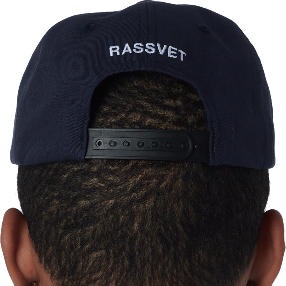 Rassvet 5 Panel Cap Chino Twill Light Wash Woven Navy
