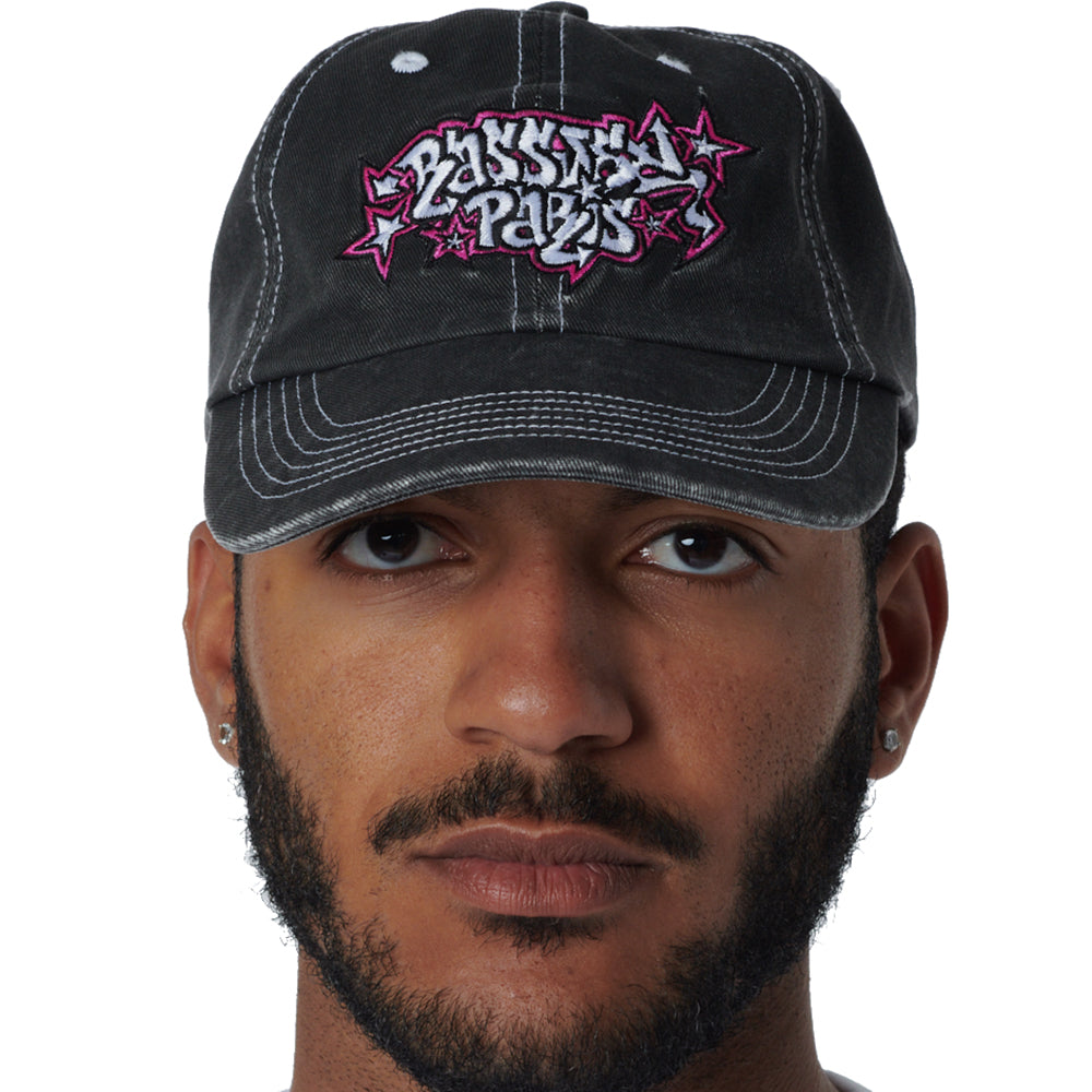 Rassvet 6 Panel Cap Sand Brushed Twill Black