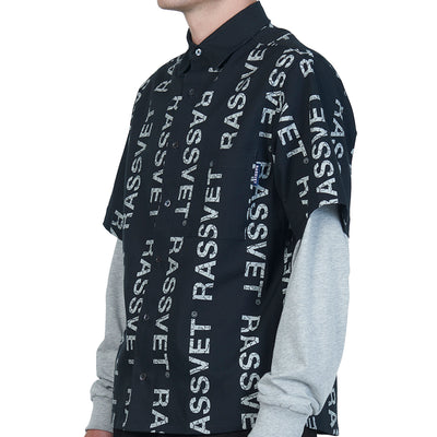 Rassvet Desert Hybrid Shirt Woven Knit Black