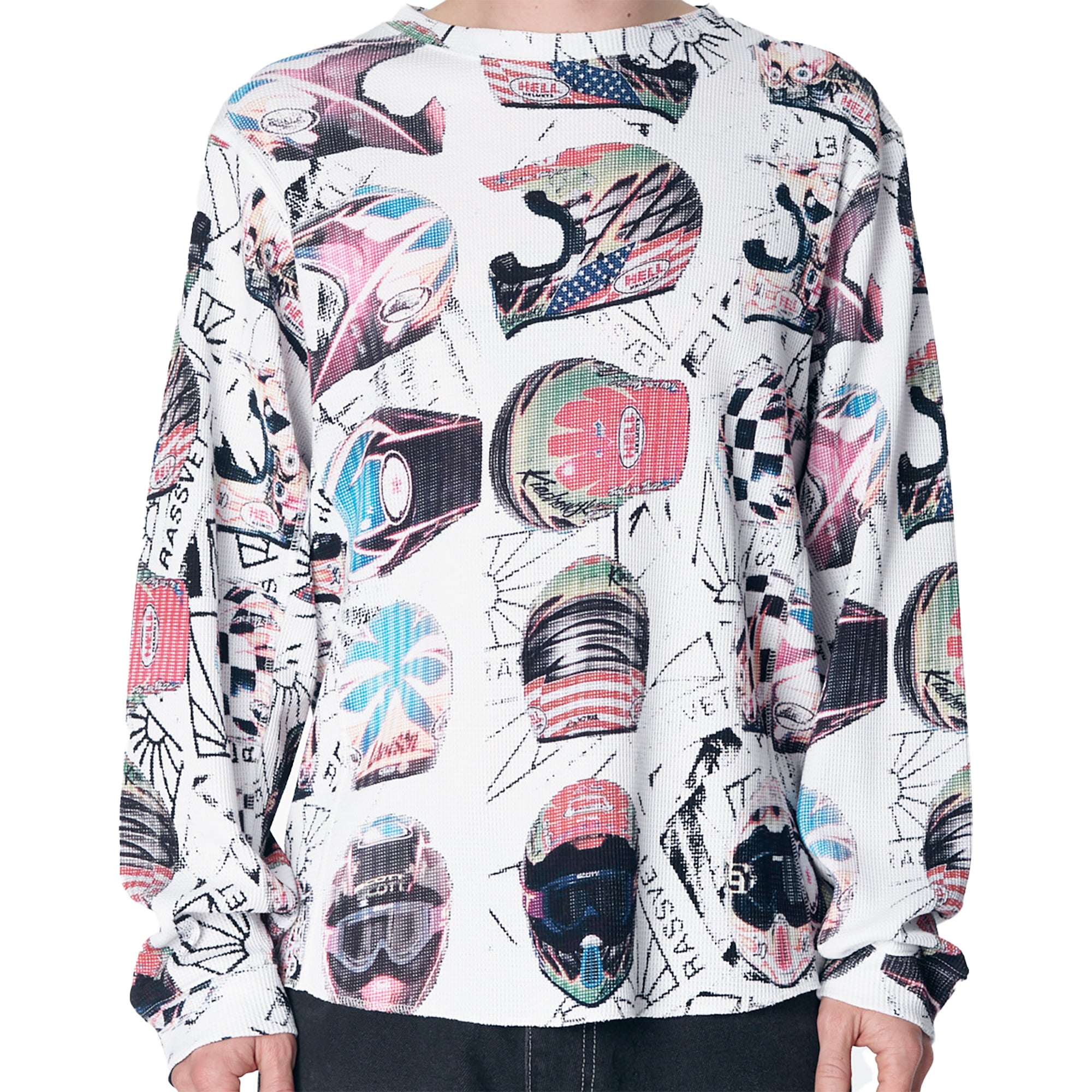 Rassvet Helmet Thermal Long Sleeve Tee White/Multi