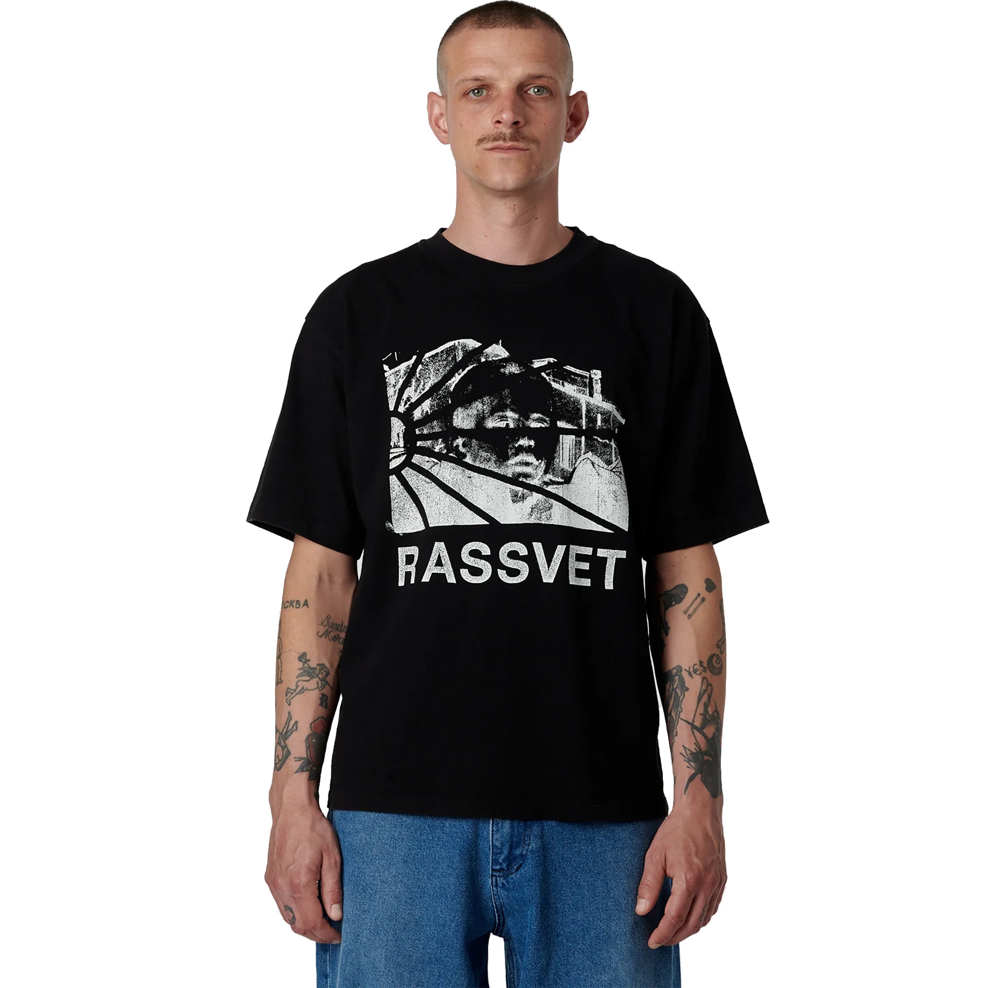 Rassvet Heritage Logo Tee Black