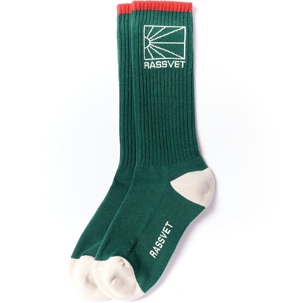 Rassvet Logo Socks Green