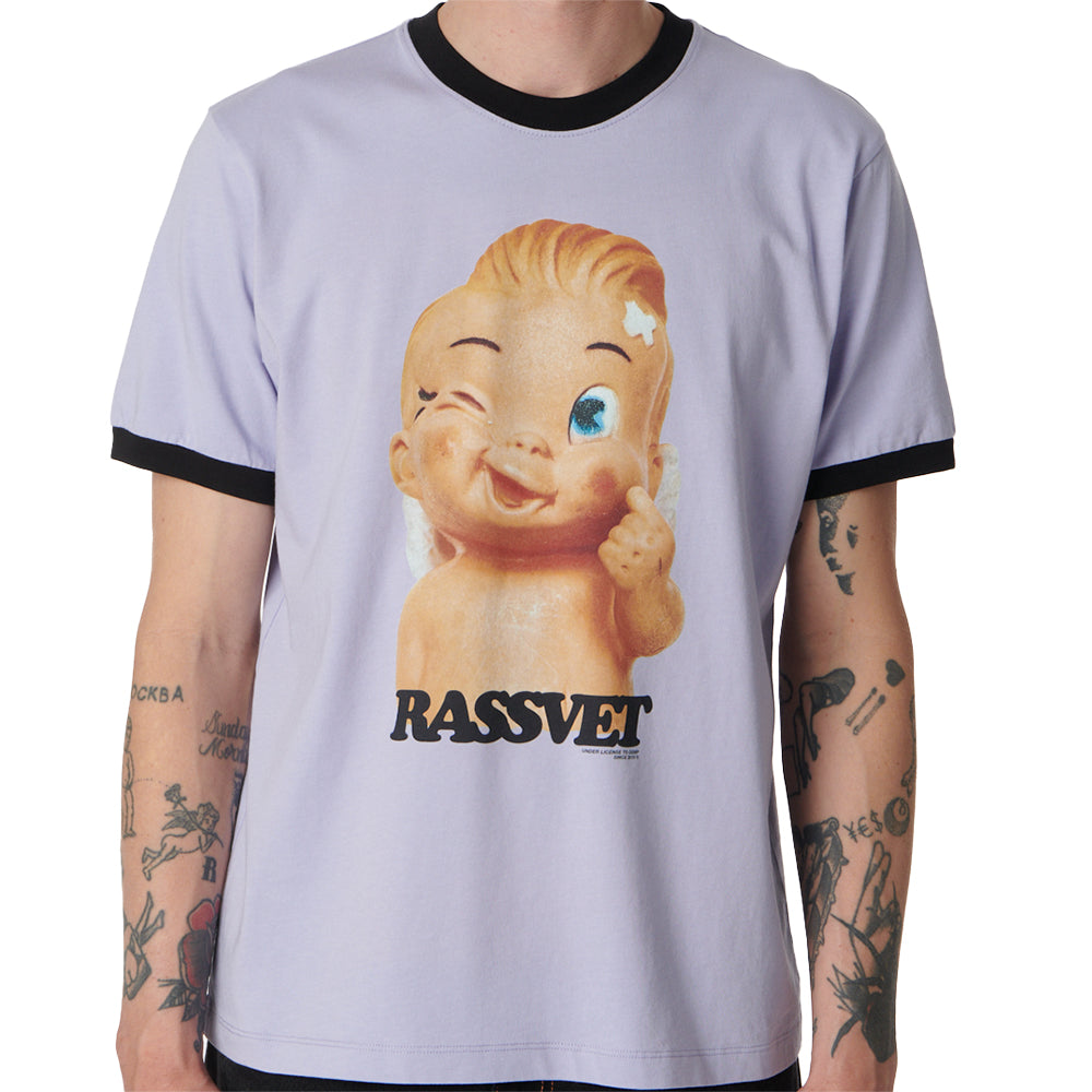 Rassvet Merci Ringer T Shirt Lavender