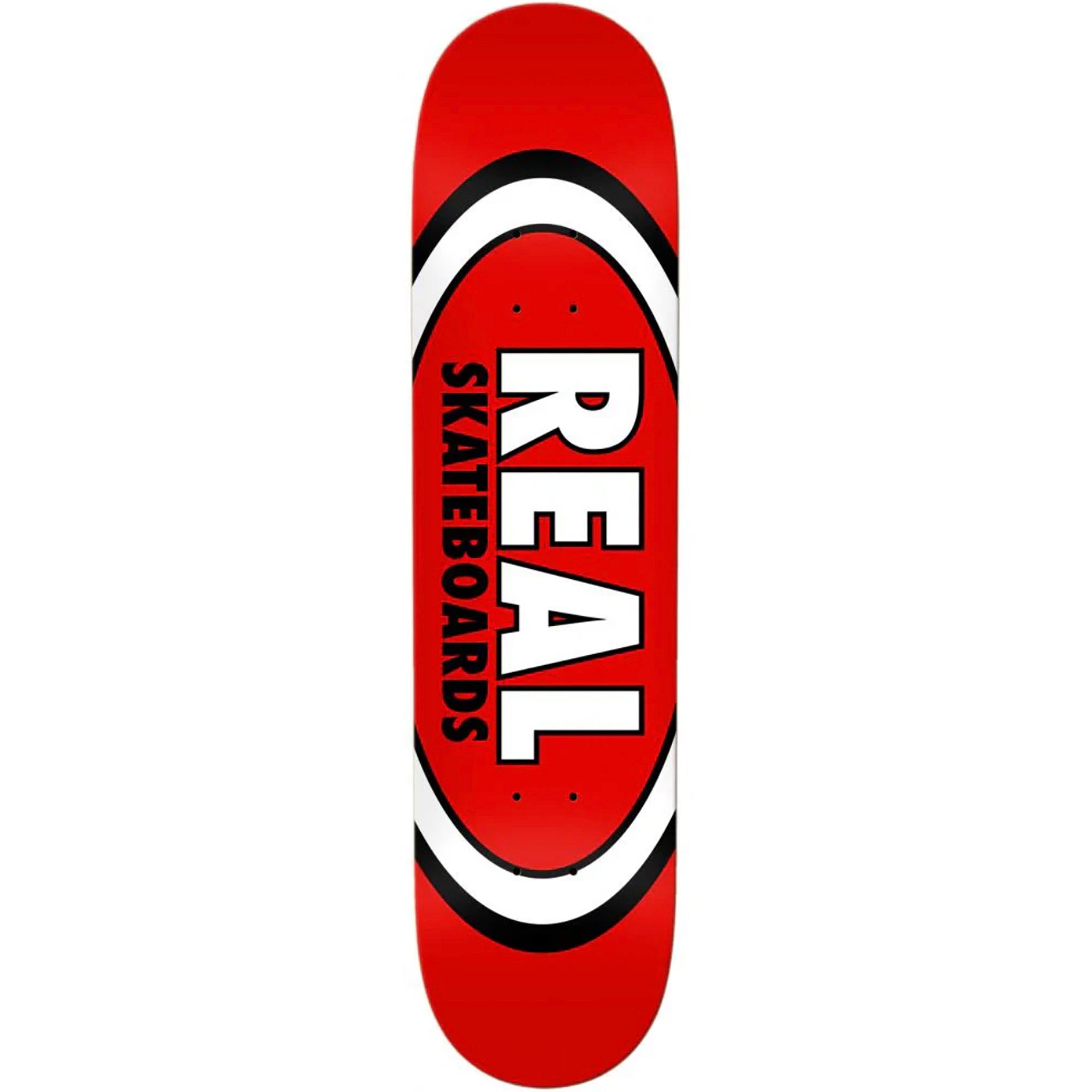 Real Classic Team Oval Red Skateboard Deck 8.12"