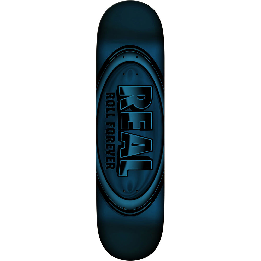 Real DBX Oval Foil Blue Skateboard Deck 8.5"