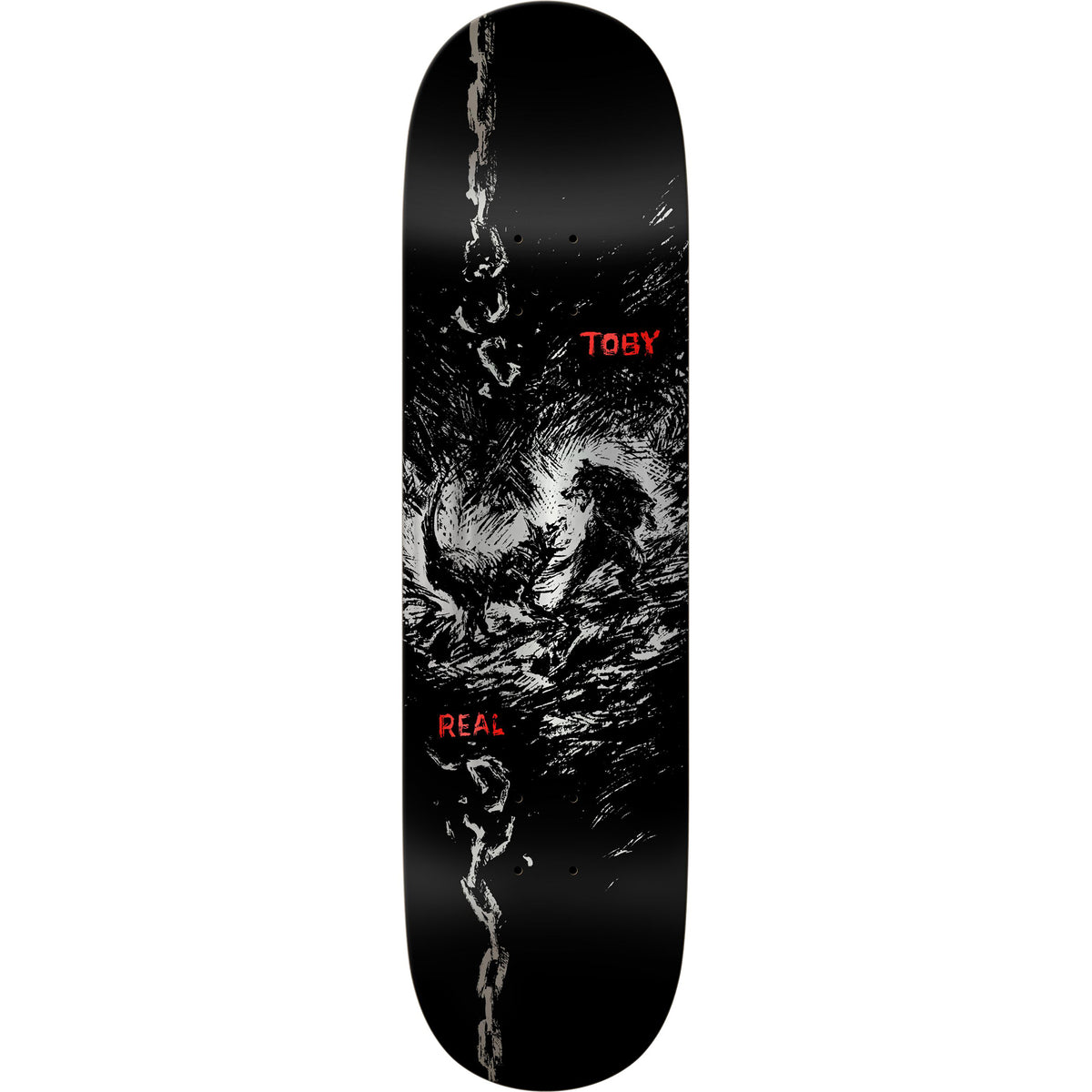 Real Toby Ryan Dog Bite Skateboard Deck 8.25"