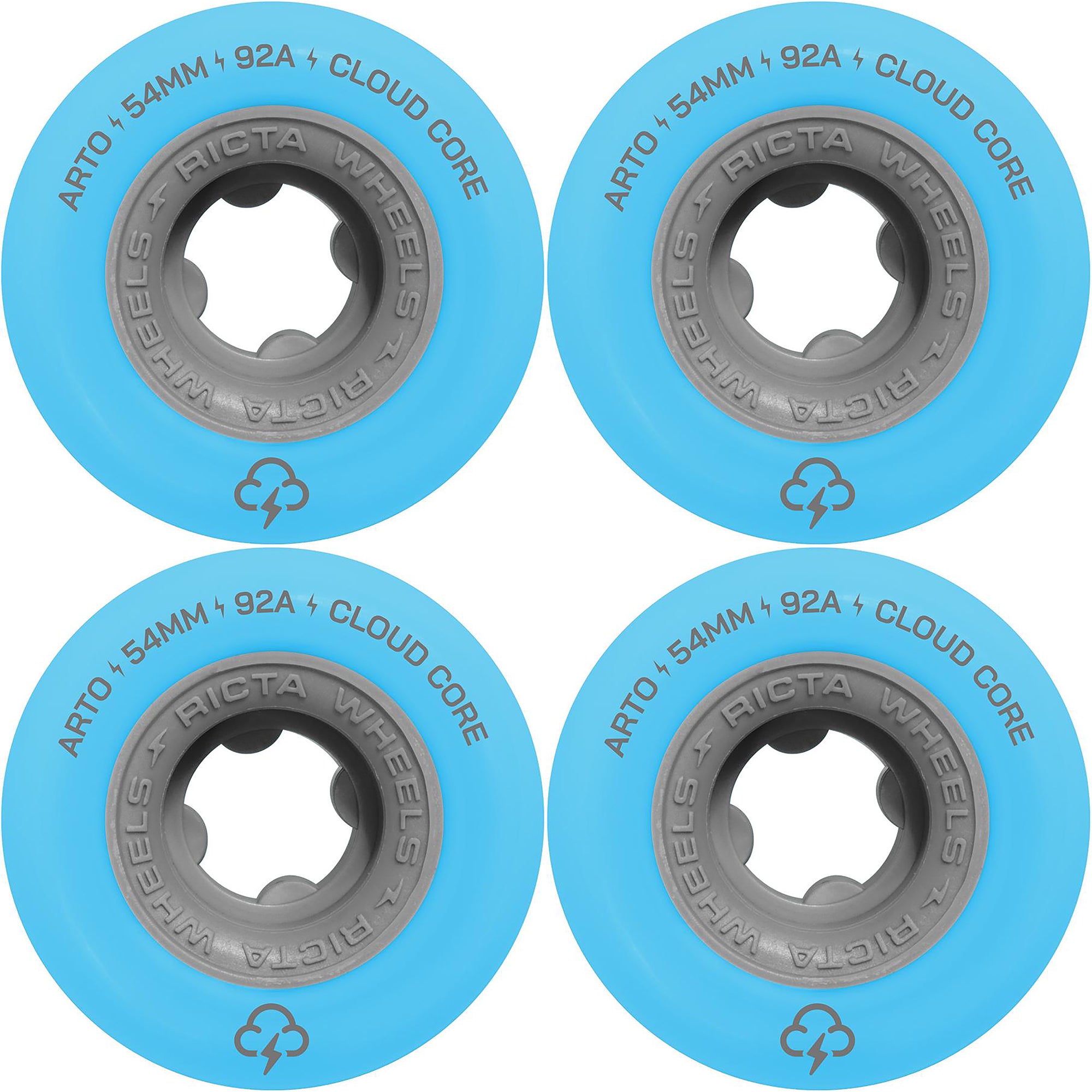 Ricta Arto Saari Clouds 92a Skateboard Wheels 54mm