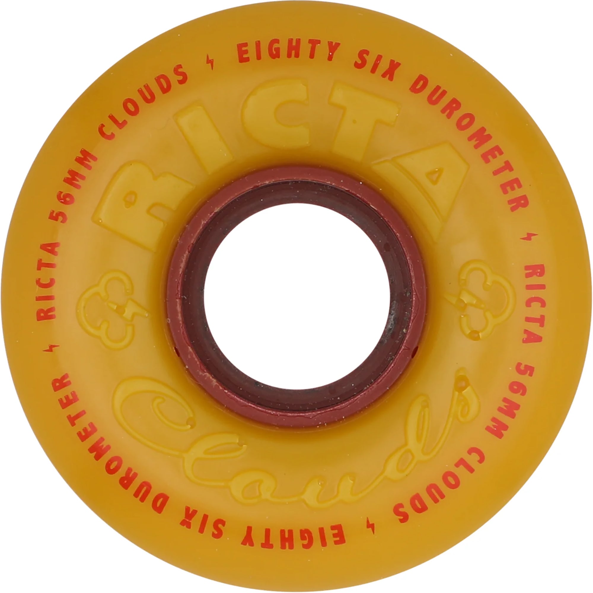 Ricta Clouds Mustard 86a Skateboard Wheels 56mm