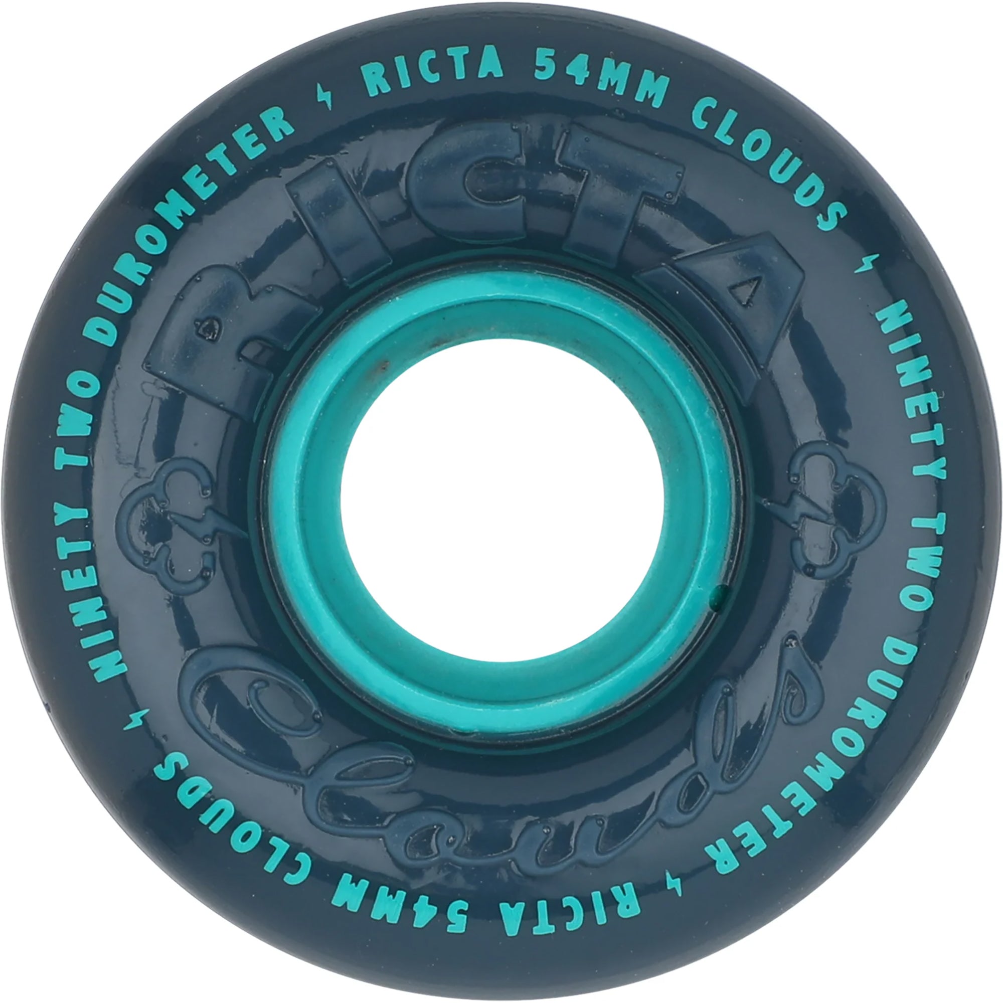 Ricta Clouds Navy 92a Skateboard Wheels 54mm