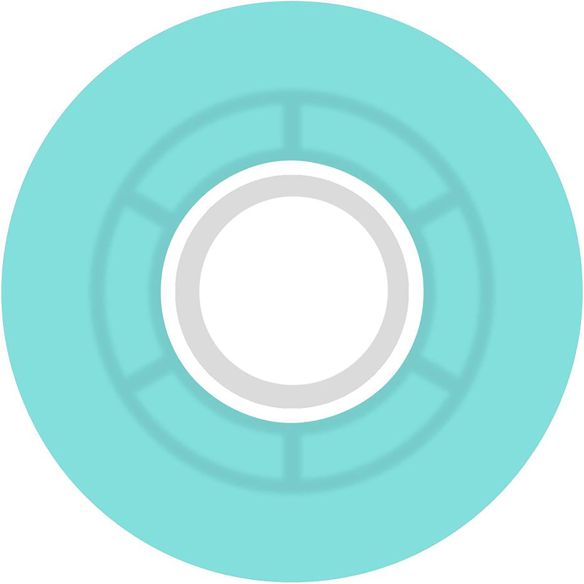 Ricta Clouds Transparent Aqua/White 78a Skateboard Wheels 57mm