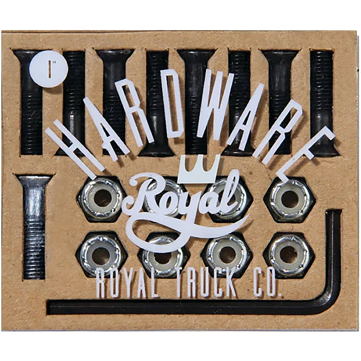 Royal Hardware Skateboard Bolts Allen 1"