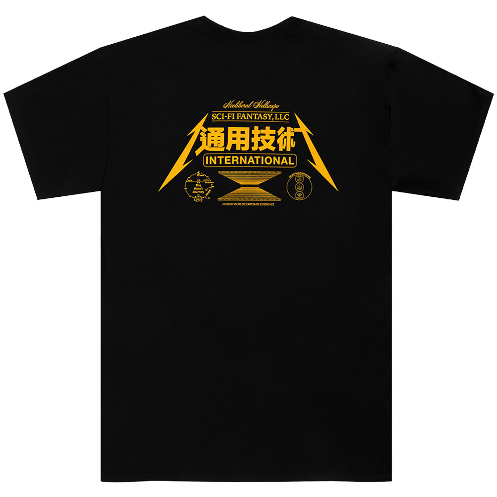 Sci-Fi Fantasy Neoliberal Tee Black