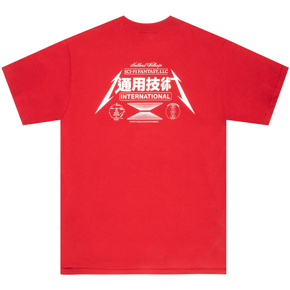 Sci-Fi Fantasy Neoliberal Tee Red