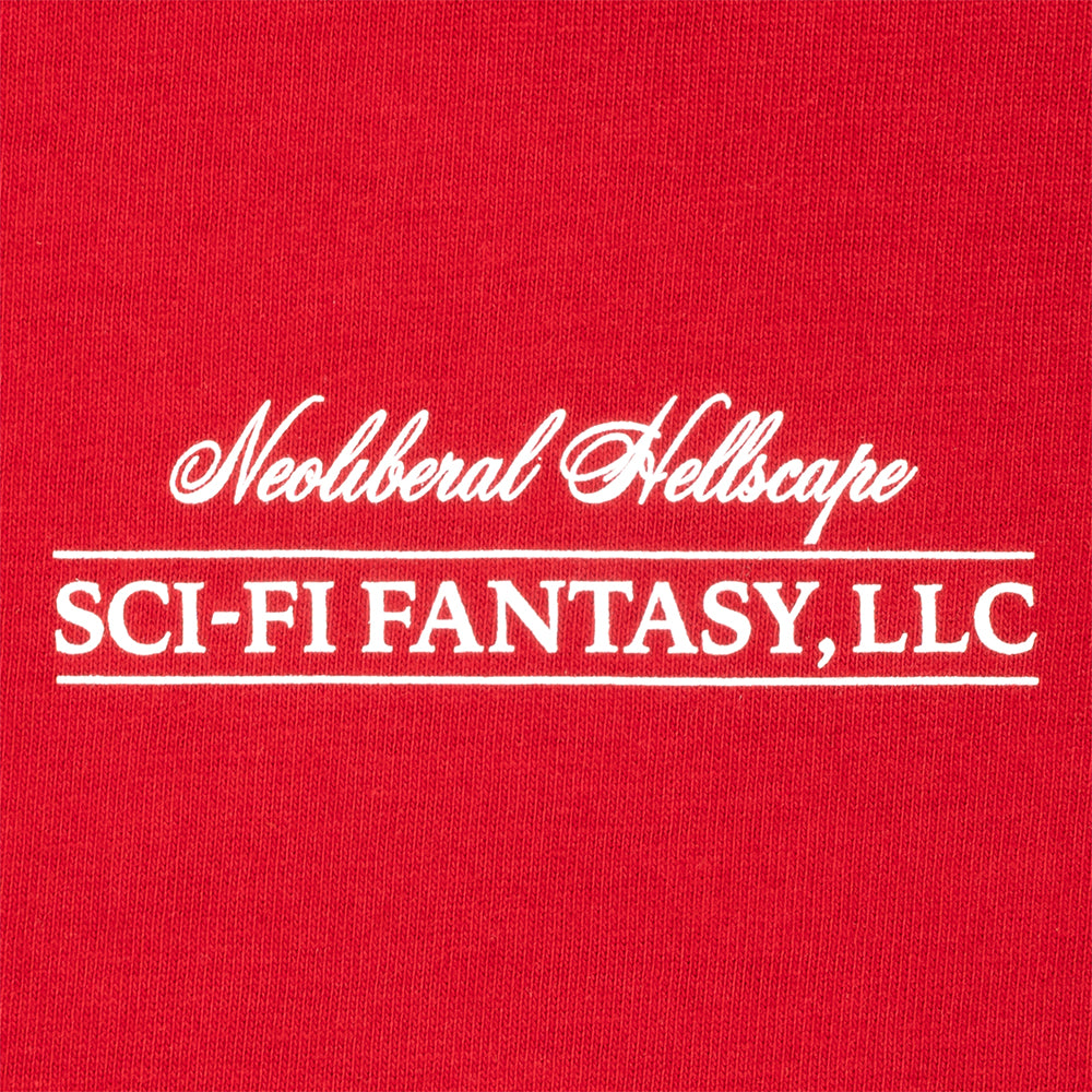 Sci-Fi Fantasy Neoliberal Tee Red