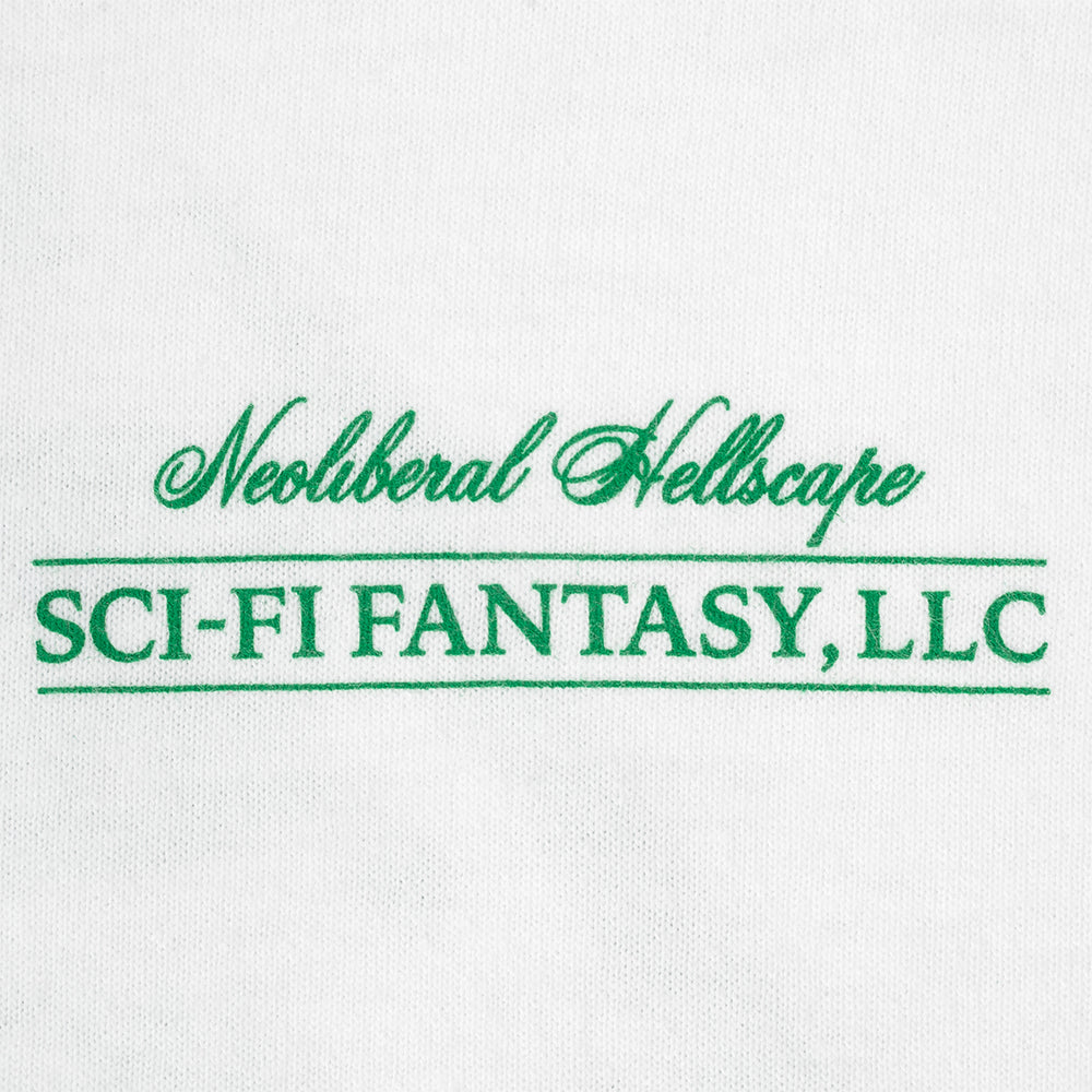 Sci-Fi Fantasy Neoliberal Tee White