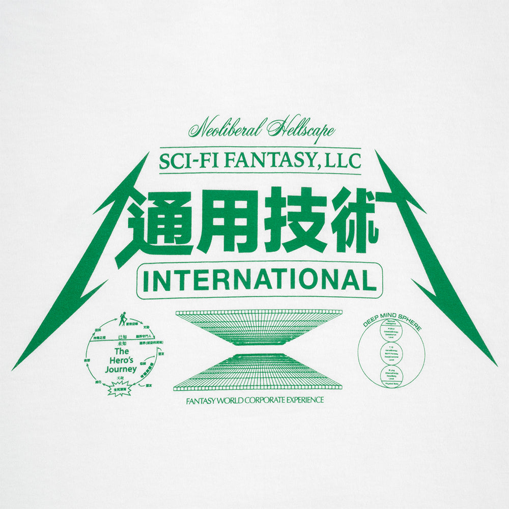 Sci-Fi Fantasy Neoliberal Tee White