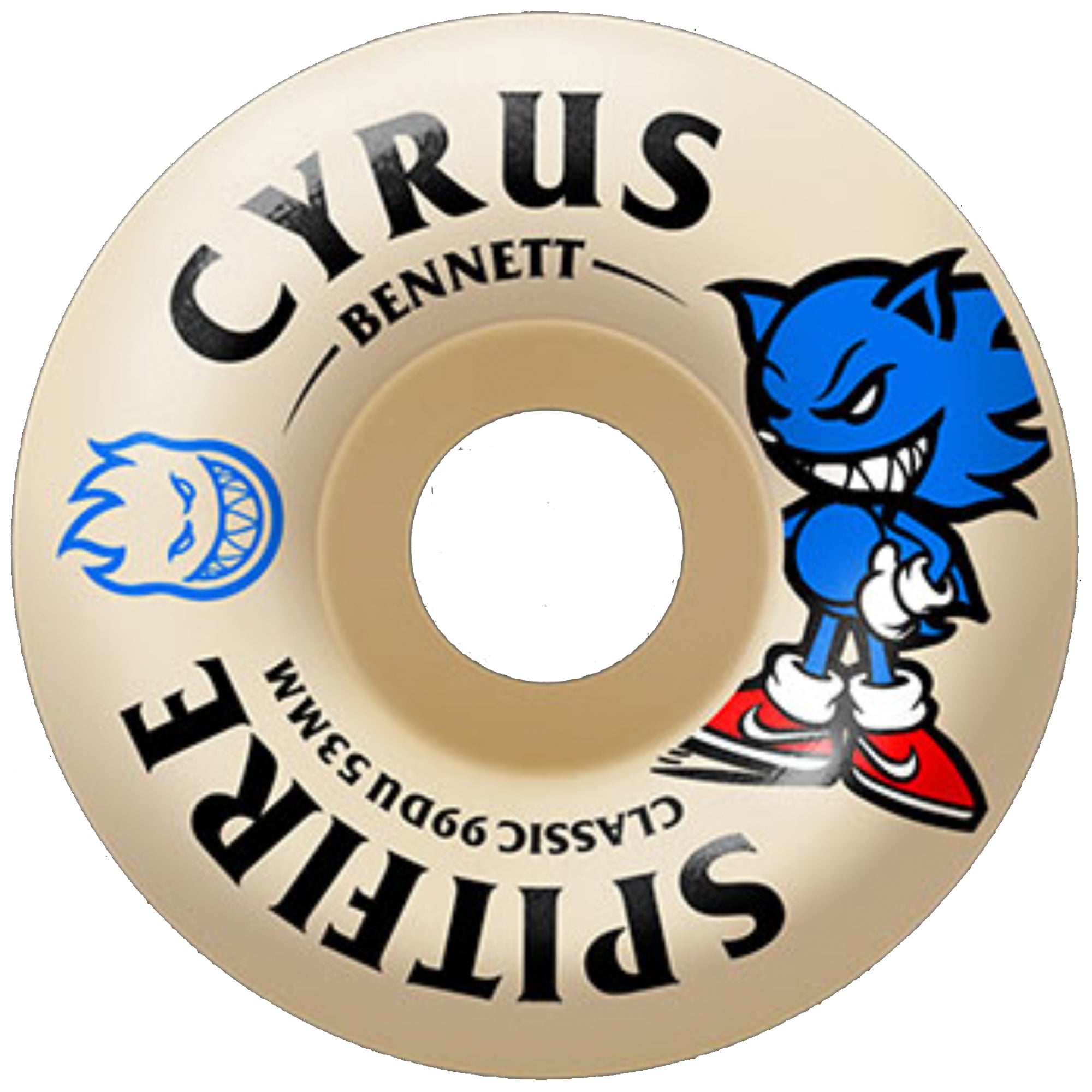 Spitfire Cyrus Bennett Burn Squad Formula Four Classic 99du Skateboard Wheels 53mm
