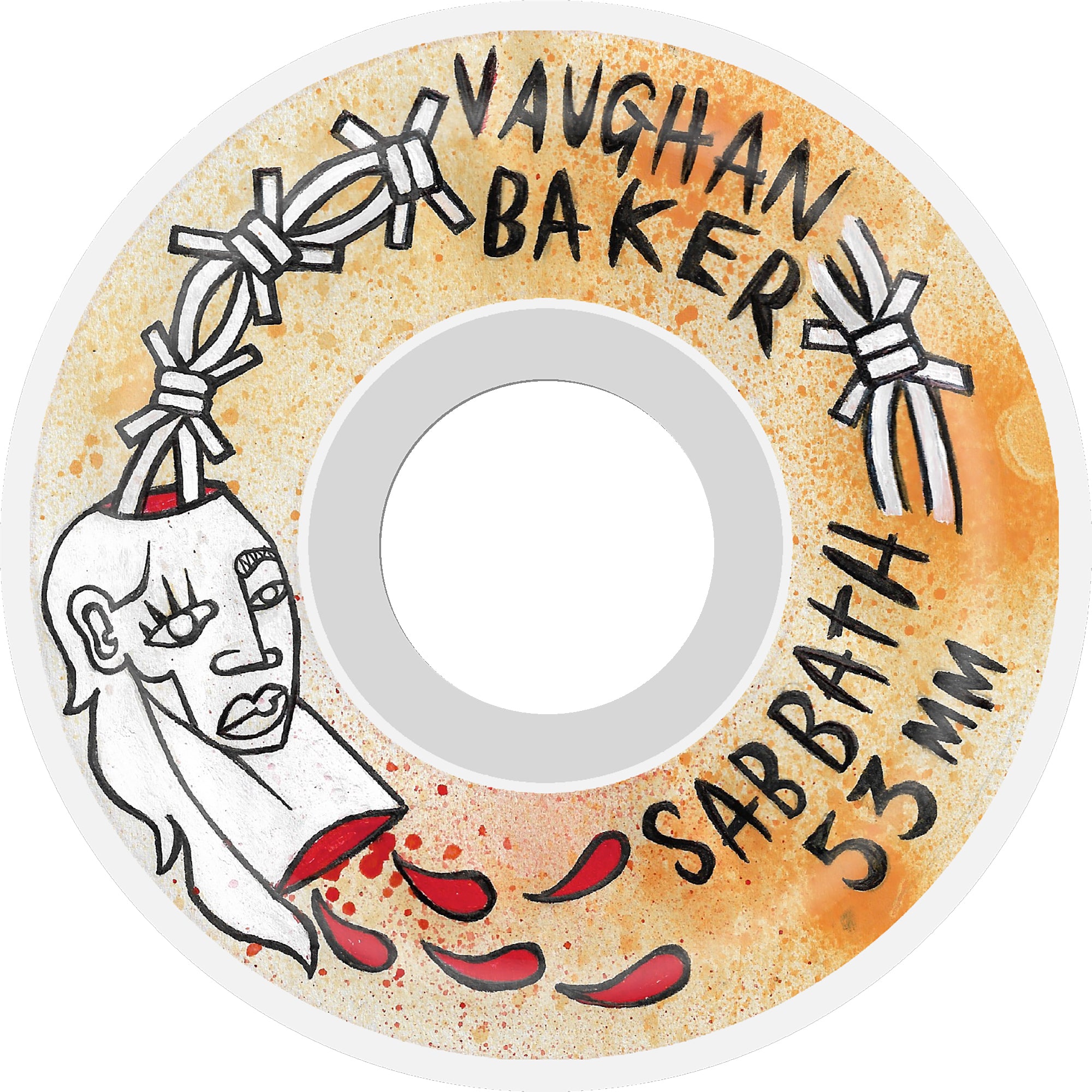 Sabbath Vaughan Baker Slim 99A Skateboard Wheels 53mm
