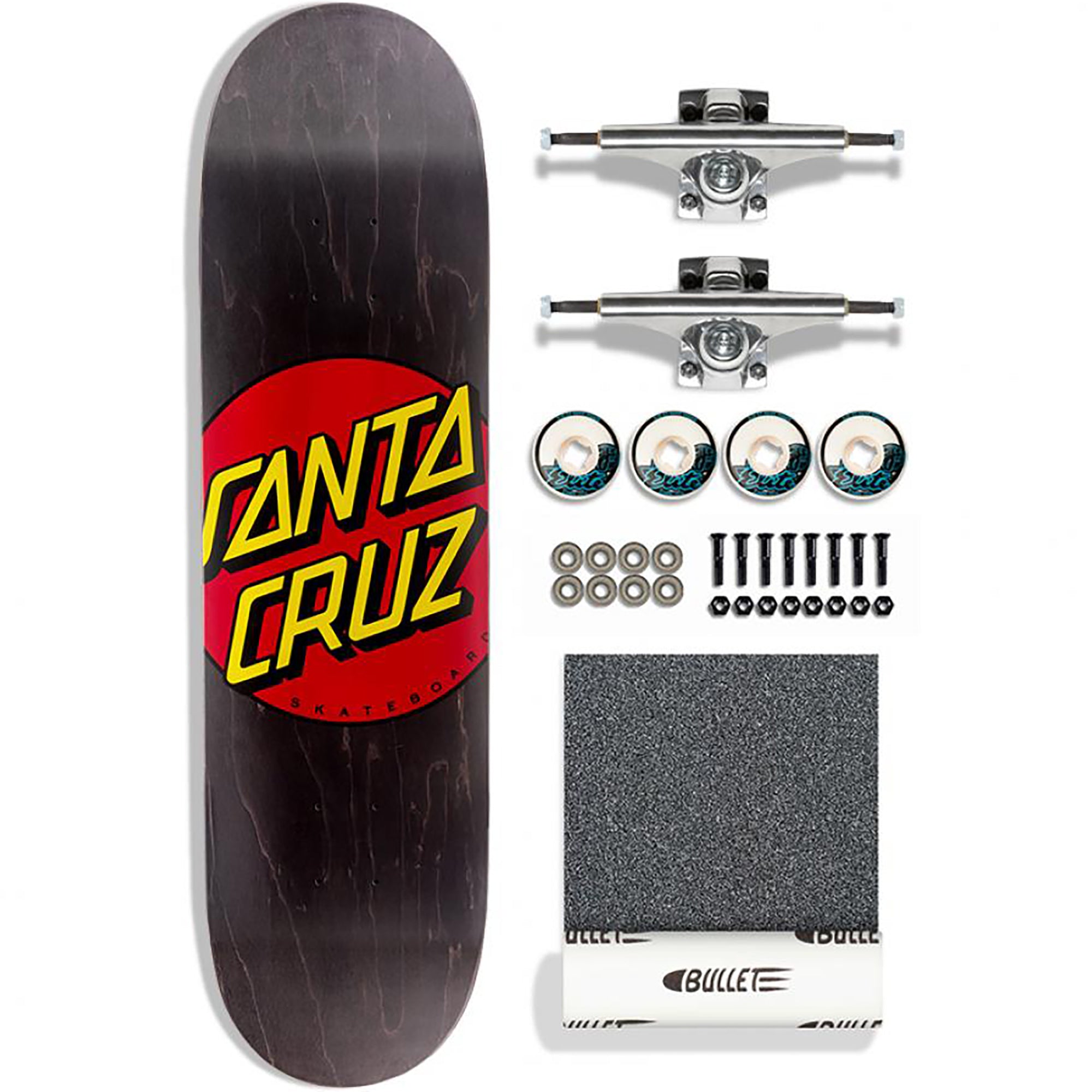 Santa Cruz Classic Dot Complete Skateboard Kit with Krux 8.25"