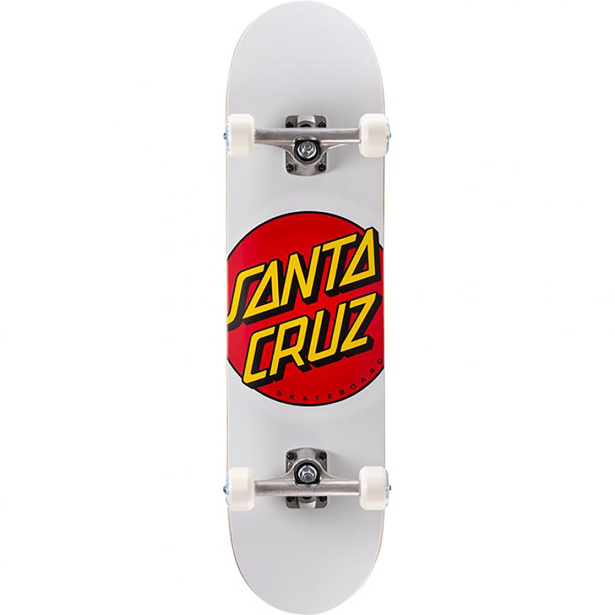 Santa Cruz Classic Dot Complete Skateboard Kit with Ricta White 8"