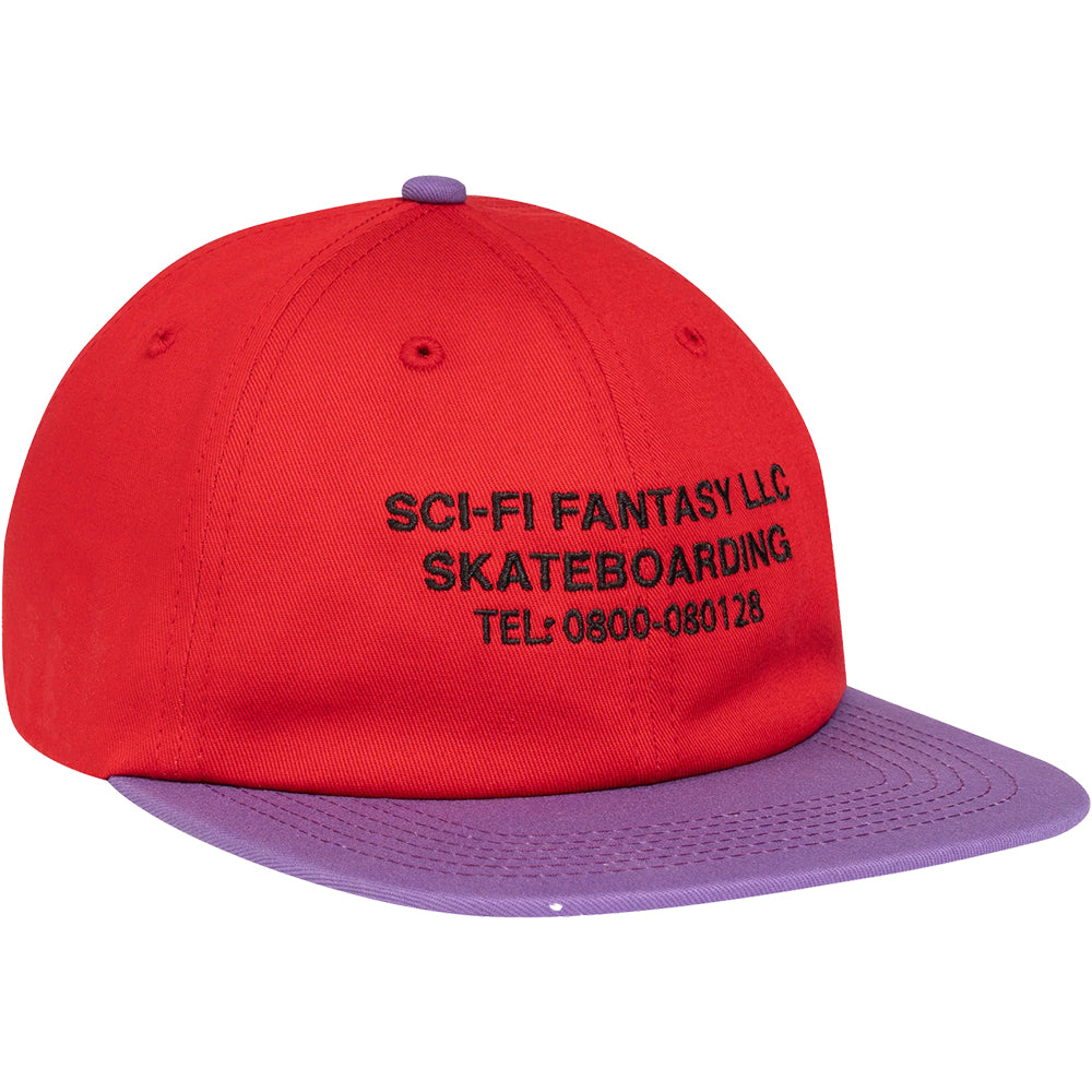 Sci-Fi Fantasy Business Post Hat Red/Violet