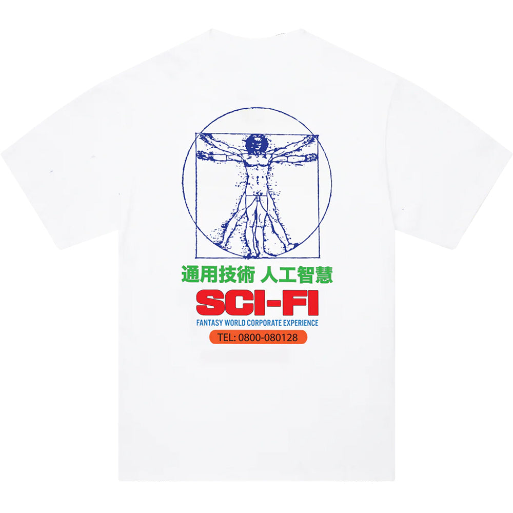 Sci-Fi Fantasy Chain of Being 2 Tee White