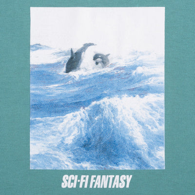 Sci-Fi Fantasy Killer Whale Tee Seafoam