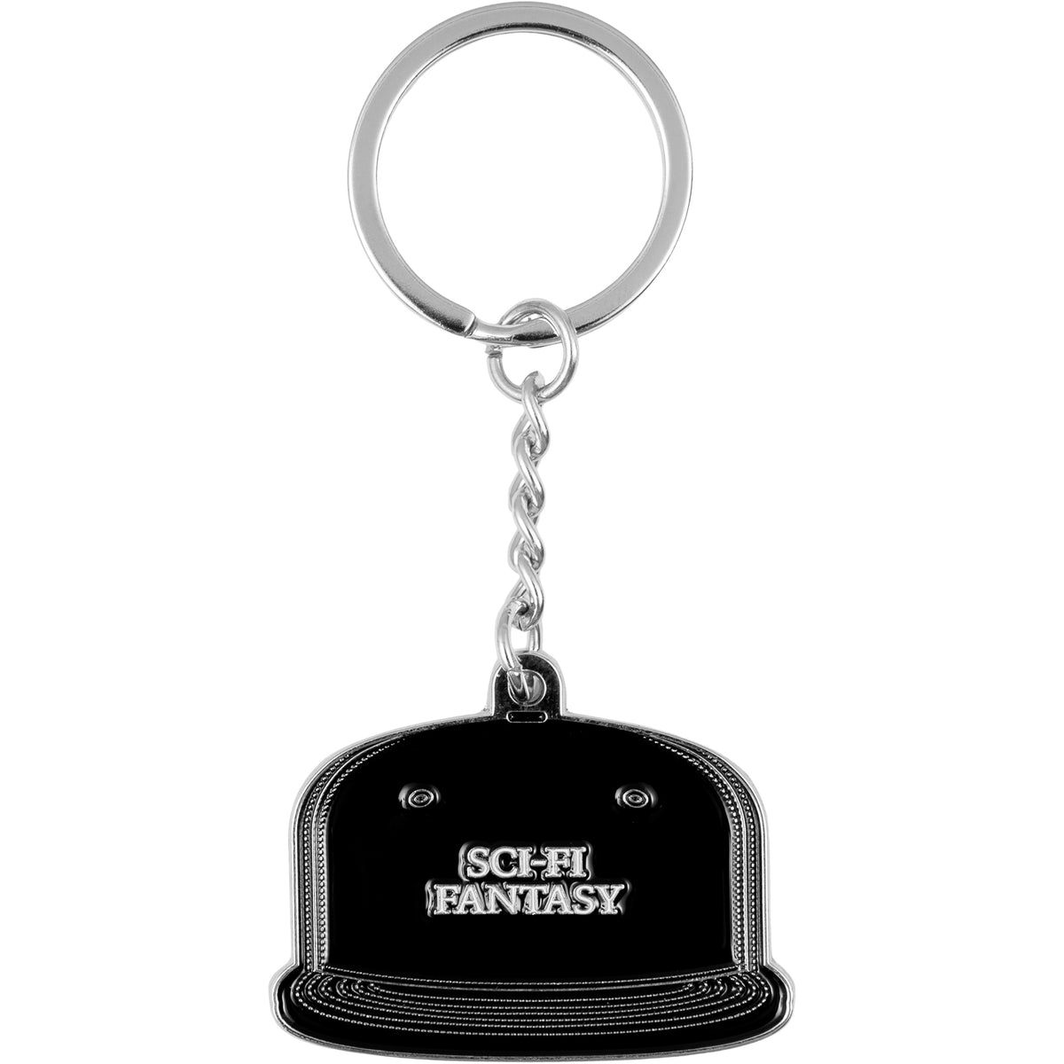 Sci-Fi Fantasy Logo Hat Keychain Black
