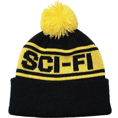 Sci-Fi Fantasy Sci-Fi Pom Beanie Black/Yellow