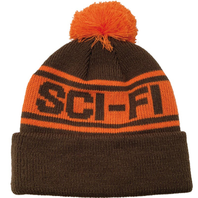 Sci-Fi Fantasy Sci-Fi Pom Beanie Brown/Orange