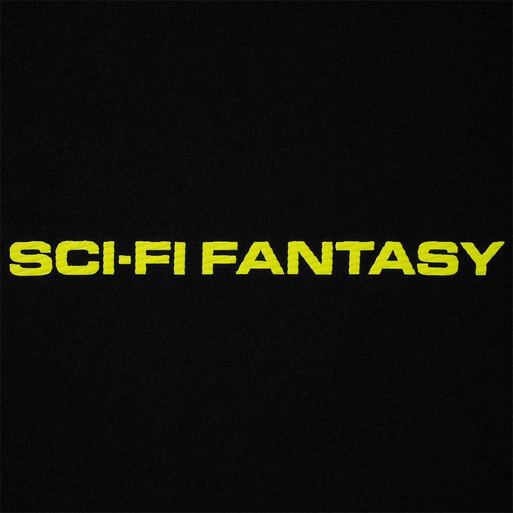 Sci-Fi Fantasy Textured Tee Black