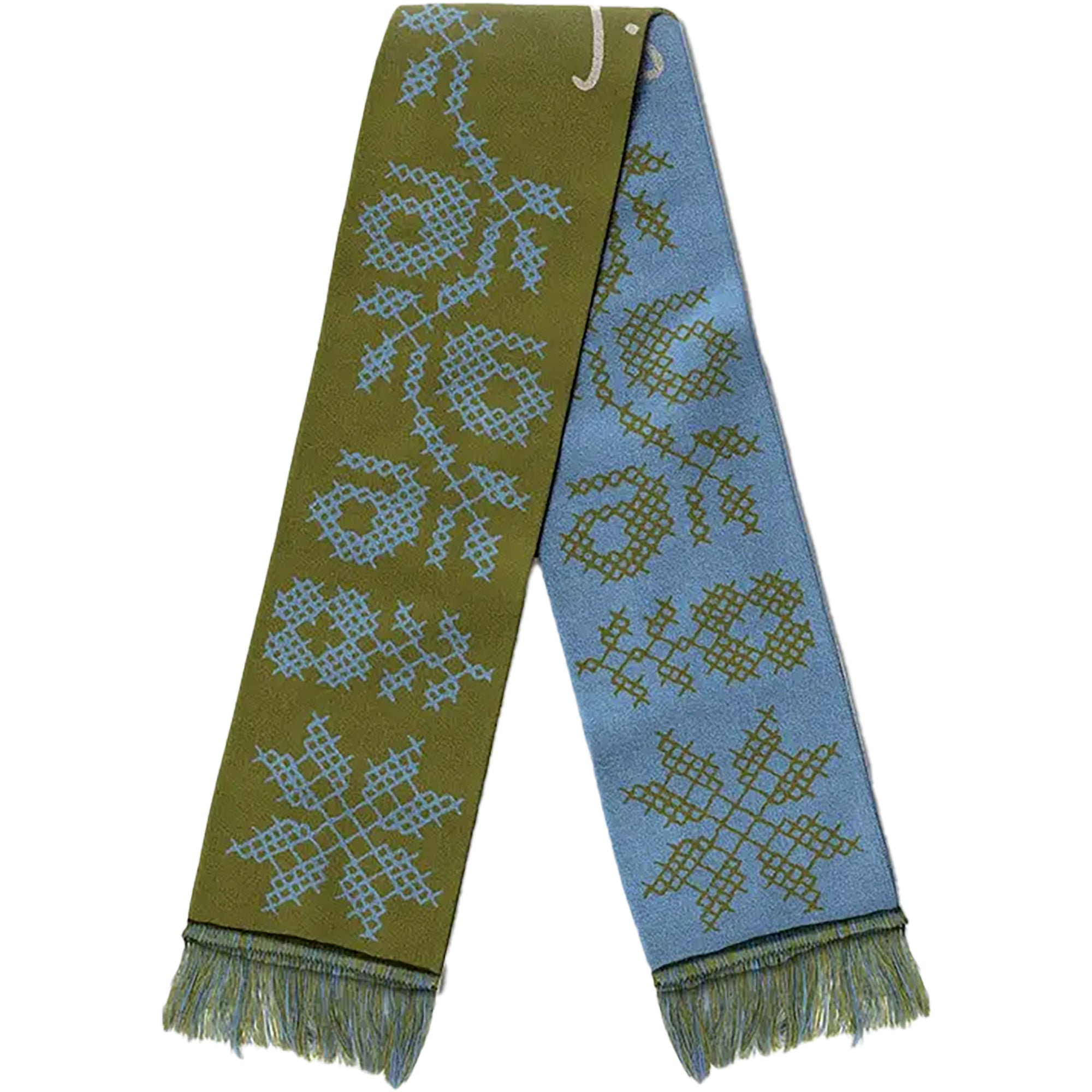 SkatePal x Sabri Sundos Tatreez Scarf Olive/Sky