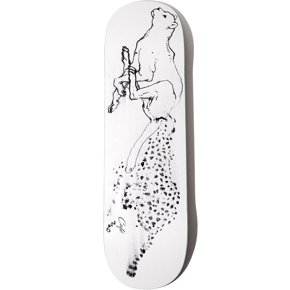 Skateboard Cafe Catch Me If You Can White Skateboard Deck 8.38"