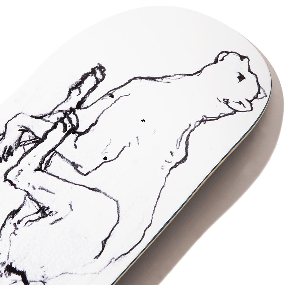 Skateboard Cafe Catch Me If You Can White Skateboard Deck 8.38"