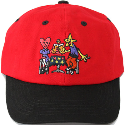 Skateboard Cafe Cheers 6 Panel Cap Red/Black