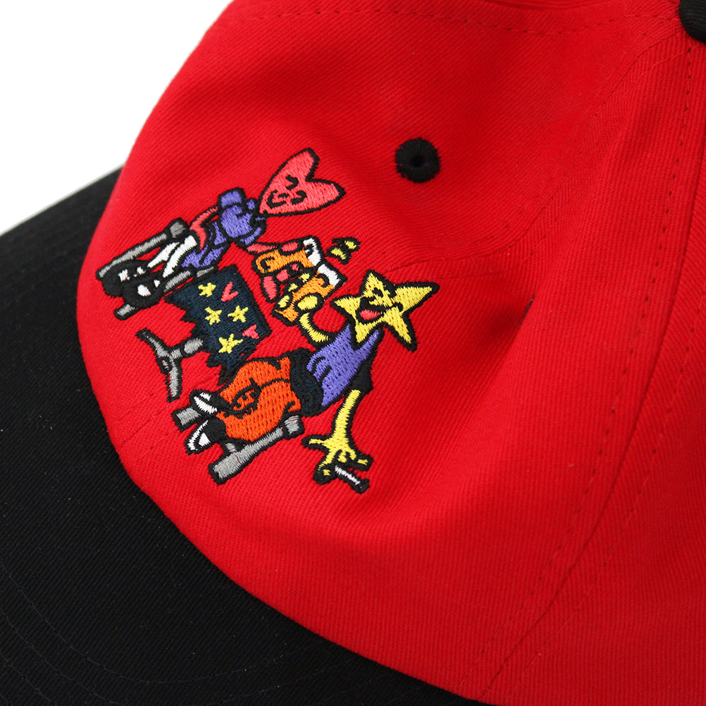 Skateboard Cafe Cheers 6 Panel Cap Red/Black