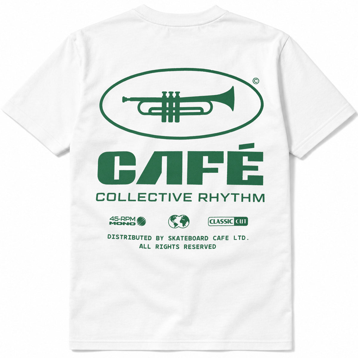 Skateboard Cafe Collective Rhythm T Shirt White