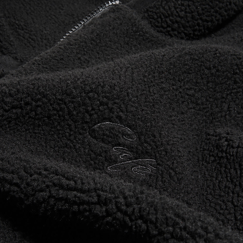 Skateboard Cafe Sherpa Fleece Zip Hood Black